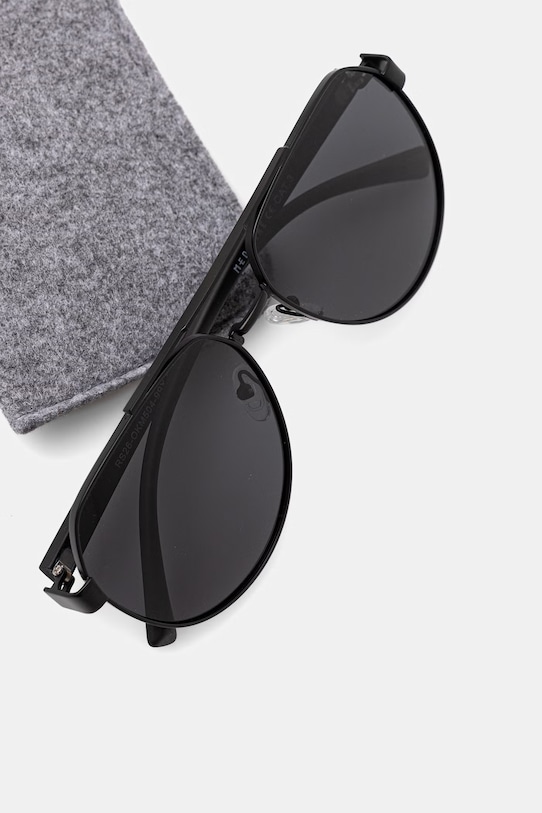 Medicine okulary przeciwsłoneczne pilotki męskie czarny RS26-OKM504