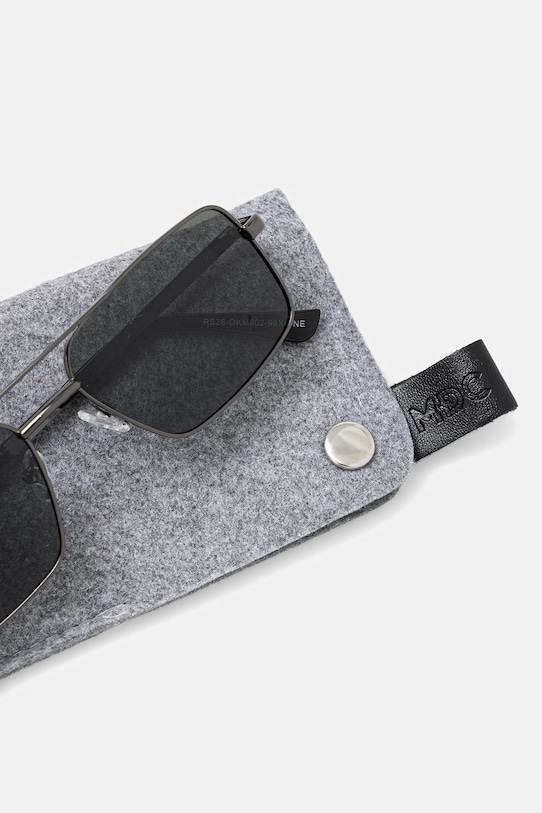 Akcesoria Okulary przeciwsłoneczne kwadratowe męskie RS26-OKM902 czarny