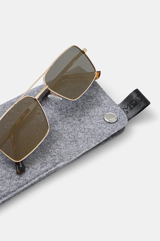 štvorcové slnečné okuliare pánske zlatá RS26-OKM902