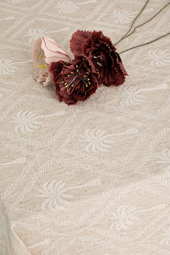 Kuchnia i jadalnia Obrus z dodatkiem lnu RS26-ORU905 beżowy