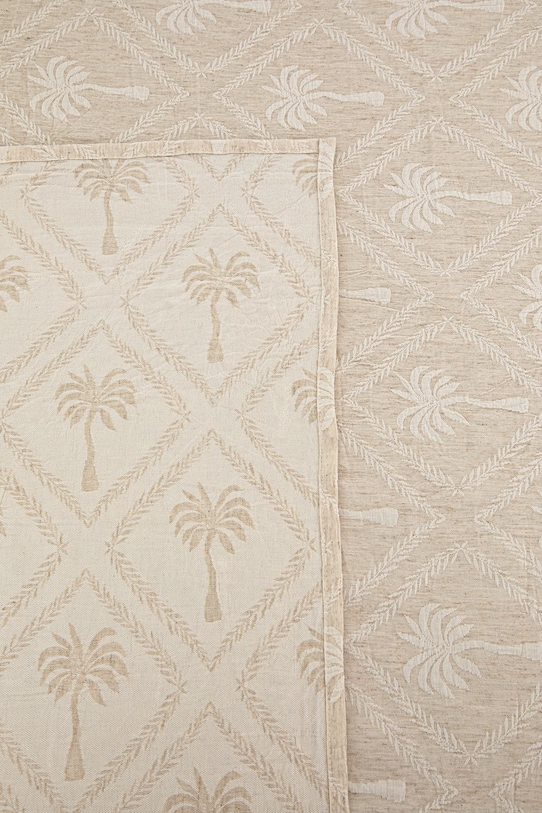 Obrus z dodatkiem lnu beżowy RS26-ORU905