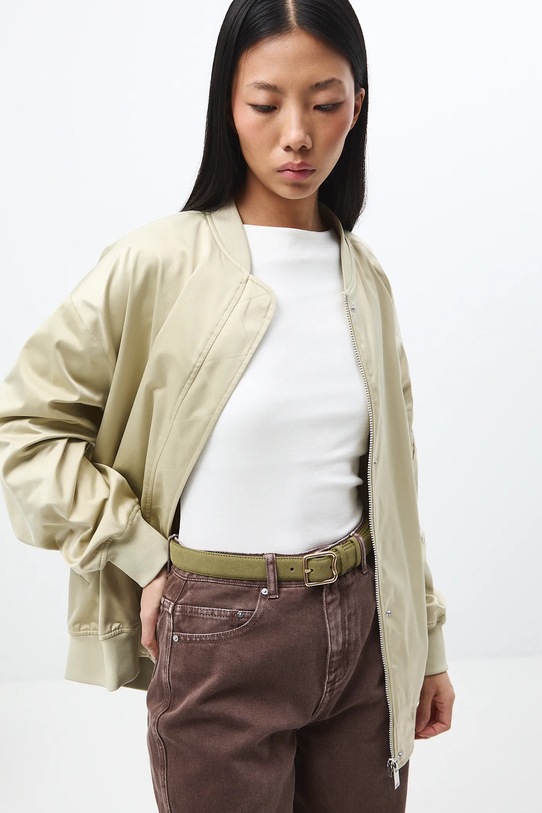 Pasek damski zamszowy zielony RS26-PAD506