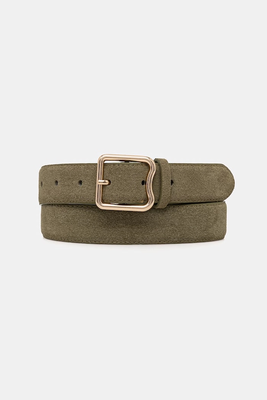 Pasek damski zamszowy RS26-PAD506 zielony RS26