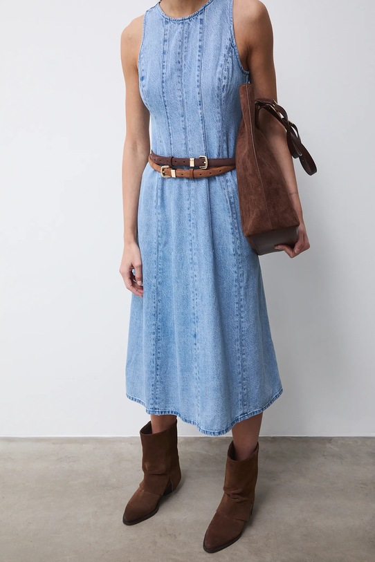 Medicine pasek damski brązowy RS26-PAD507