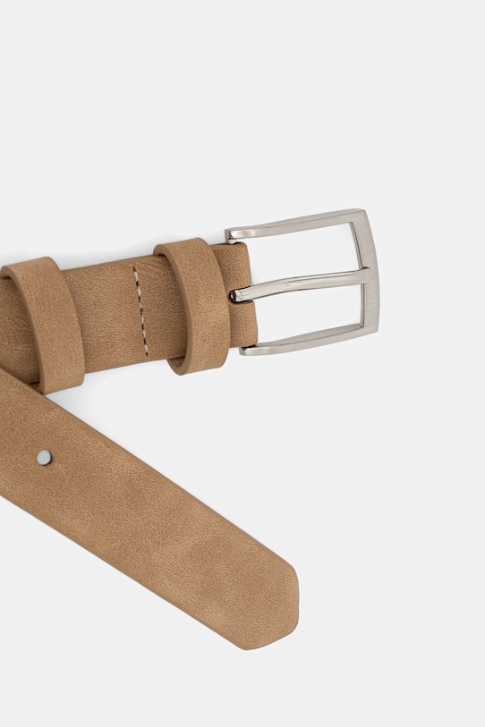 Medicine pasek męski z imitacji skóry RS26-PAM702 brązowy RS26