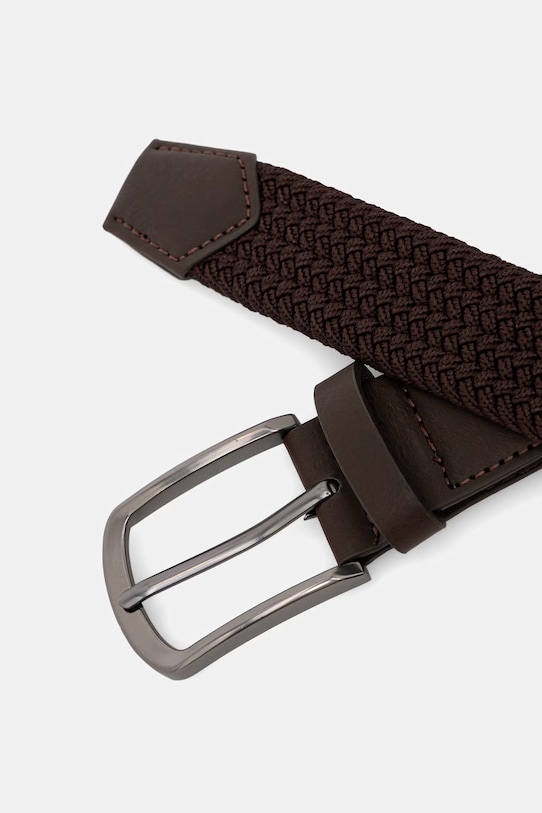 Medicine pasek pleciony męski RS26-PAM703 brązowy RS26