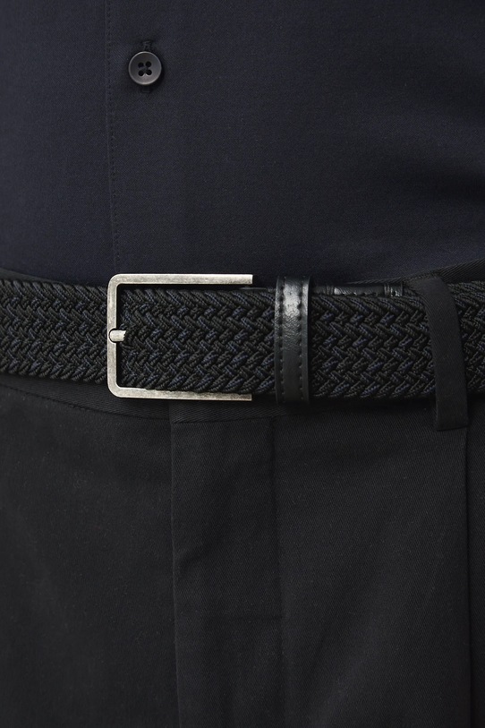 Medicine pasek pleciony męski czarny RS26-PAM704