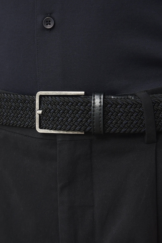 Medicine pasek pleciony męski czarny RS26-PAM704