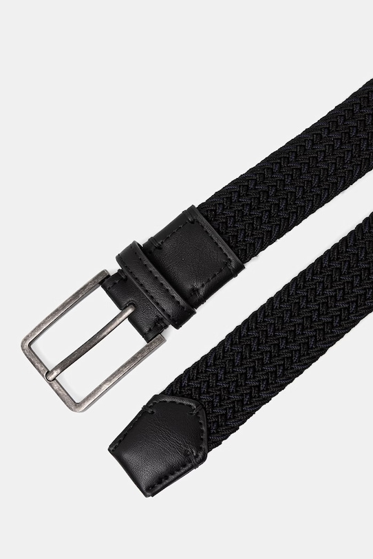 Akcesoria Medicine pasek pleciony męski RS26-PAM704 czarny