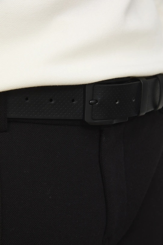 Medicine pasek męski z imitacji skóry czarny RS26-PAM707