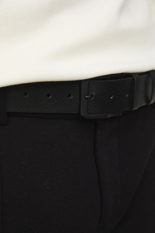 Medicine pasek męski z imitacji skóry czarny RS26-PAM707