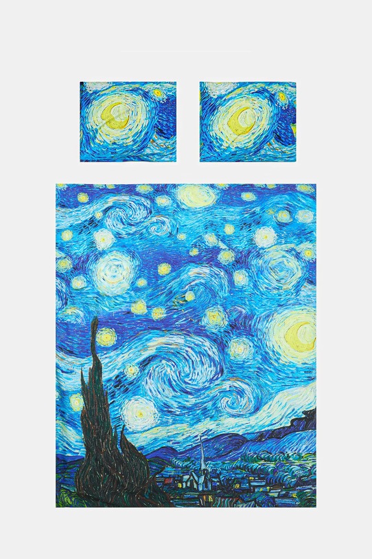 Salon i sypialnia Medicine komplet pościeli bawełnianej RS26-PCU252 granatowy