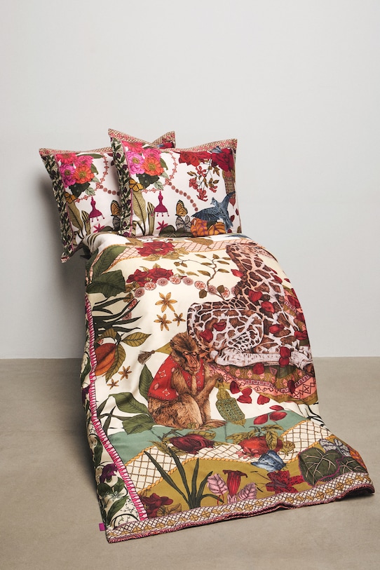 Komplet pościeli z bawełny satynowej z kolekcji Ilona Tambor x Medicine multicolor RS26-PCU651