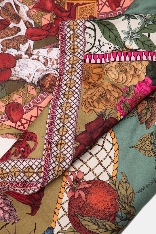 Komplet pościeli z bawełny satynowej z kolekcji Ilona Tambor x Medicine RS26-PCU651 multicolor