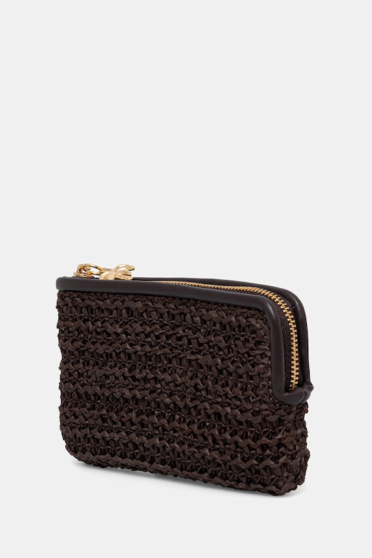 Portmonetka damska pleciona RS26-PFD801 brązowy RS26