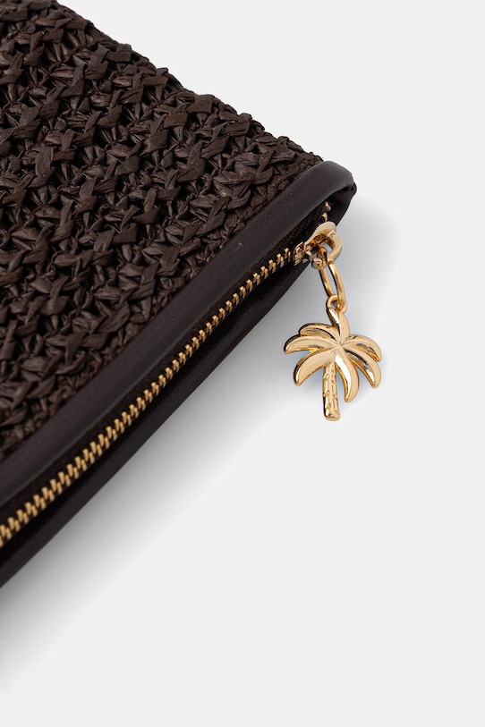 Portmonetka damska pleciona brązowy RS26-PFD801