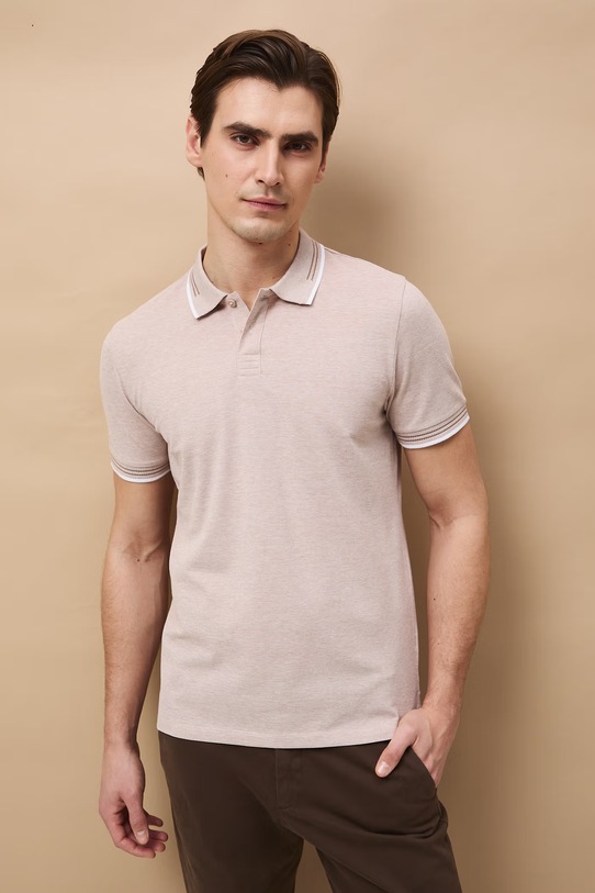 Medicine polo męskie beżowy RS26-POM050