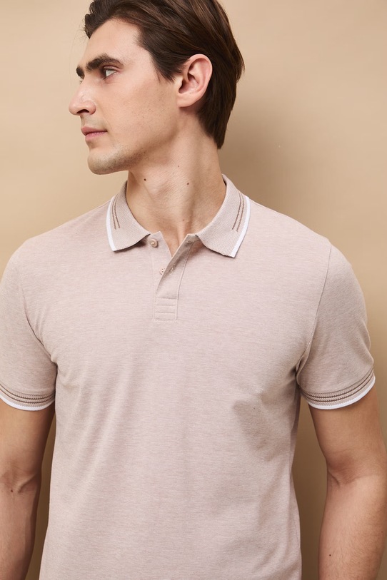 Medicine polo męskie beżowy RS26-POM050