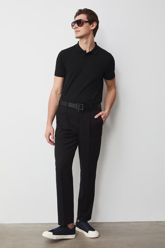 Medicine polo męskie RS26-POM050 czarny RS26