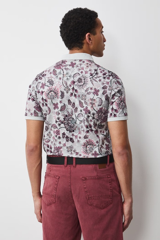 Odzież Medicine polo męskie bawełniane z elastanem RS26-POM060 szary