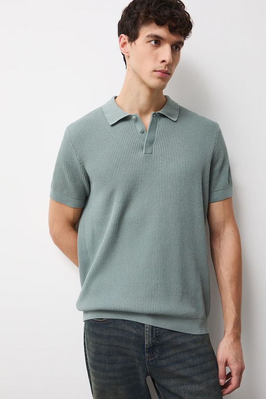 Medicine polo bawełniane bawełna zielony RS26-POM101