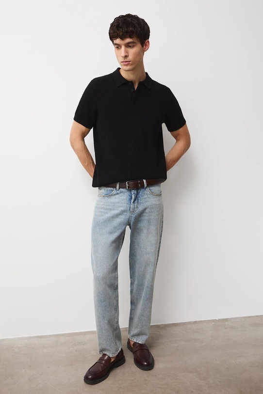 Medicine polo bawełniane RS26-POM101 czarny RS26