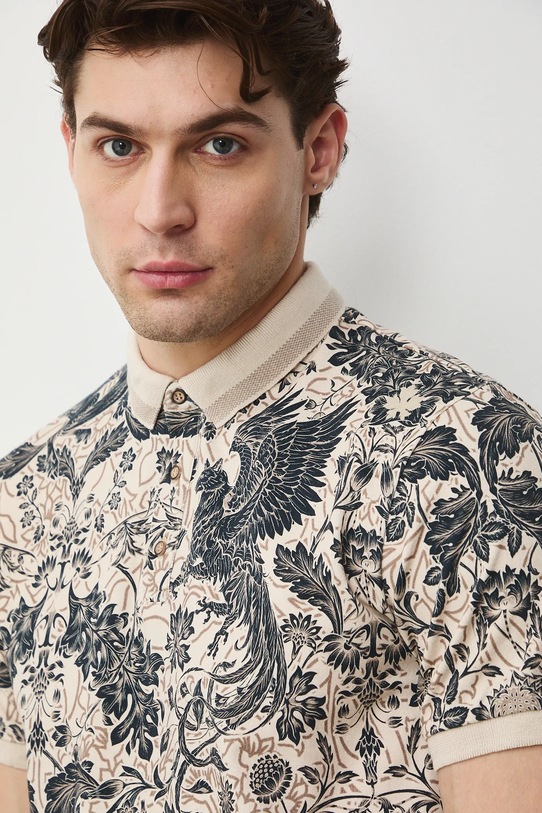 Medicine polo męskie beżowy RS26-POM302