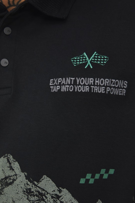 Medicine polo bawełniane RS26-POM401 czarny