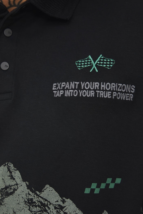 Medicine polo bawełniane RS26-POM401 czarny