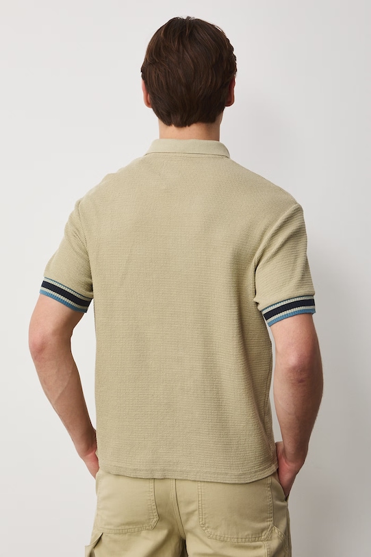 Odzież Medicine polo męskie bawełniane z elastanem RS26-POM501 zielony