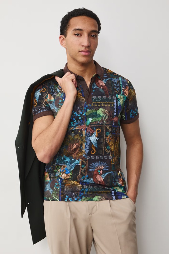 Odzież Medicine polo męskie bawełniane z elastanem RS26-POM600 multicolor