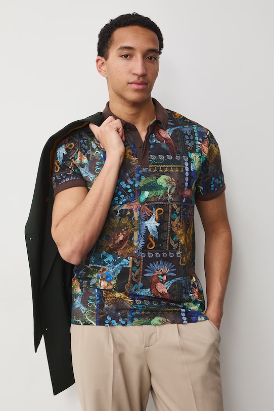 Odzież Medicine polo męskie bawełniane z elastanem RS26-POM600 multicolor