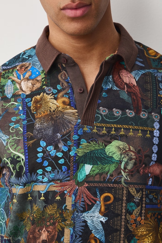 Medicine polo męskie bawełniane z elastanem RS26-POM600