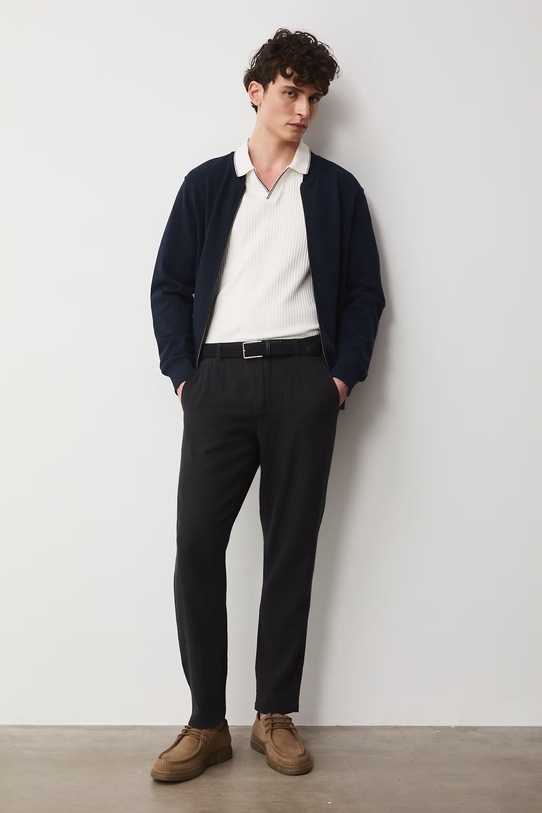 Medicine polo męskie bawełniane z elastanem RS26-POM700 beżowy RS26