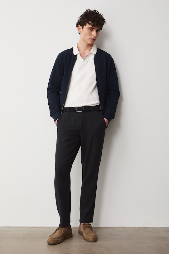 Medicine polo męskie bawełniane z elastanem RS26-POM700 beżowy RS26