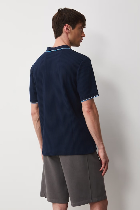 Odzież Medicine polo męskie bawełniane z elastanem RS26-POM700 granatowy