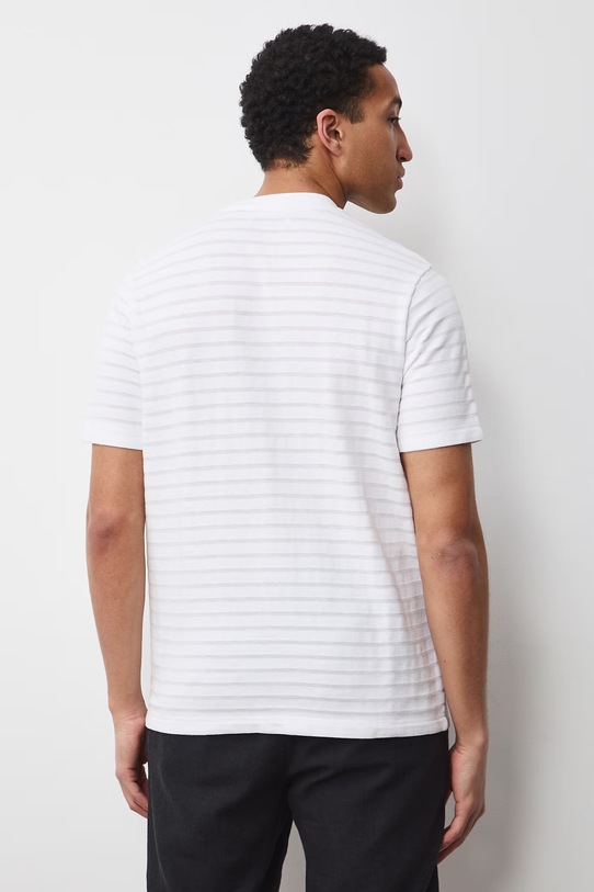 Odzież Polo męskie z bawełną RS26-POM703 biały