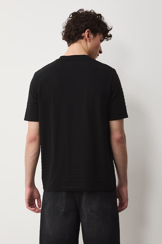 Odzież Polo męskie z bawełną RS26-POM703 czarny