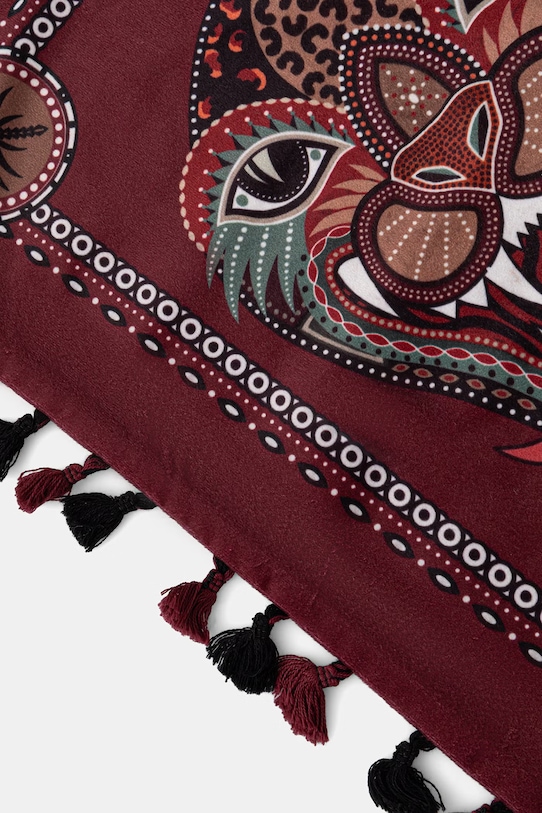 Sypialnia Poszewka na poduszkę dekoracyjna 50 x 50 cm RS26-PSU903 bordowy