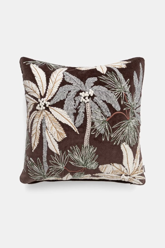 Poszewka na poduszkę ozdobna bawełniana 45 x 45 cm brązowy RS26-PSU904