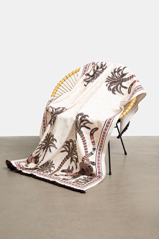 Ręcznik plażowy bawełniany RS26-REU900 beżowy RS26