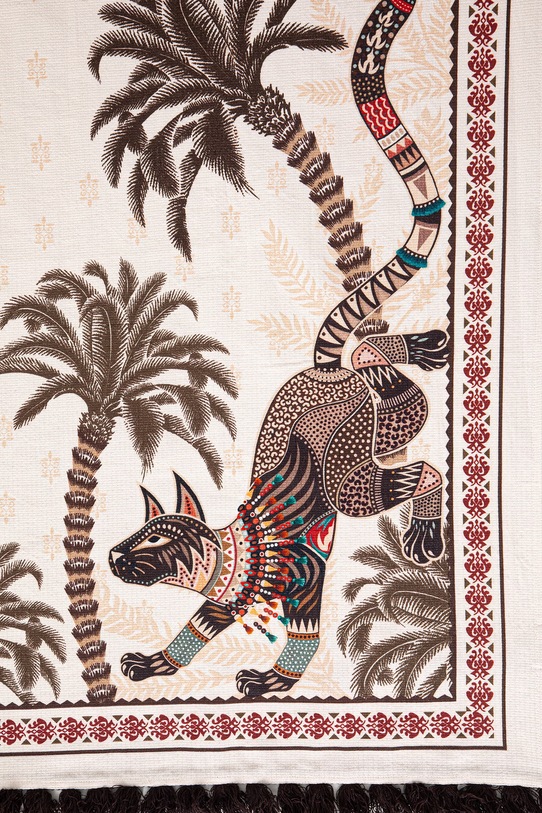 Akcesoria Ręcznik plażowy bawełniany RS26-REU900 beżowy