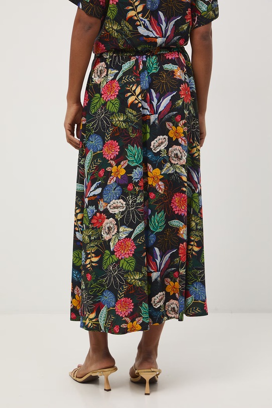 Odzież Medicine spódnica z rozcięciem z wiskozy RS26-SDD050 czarny