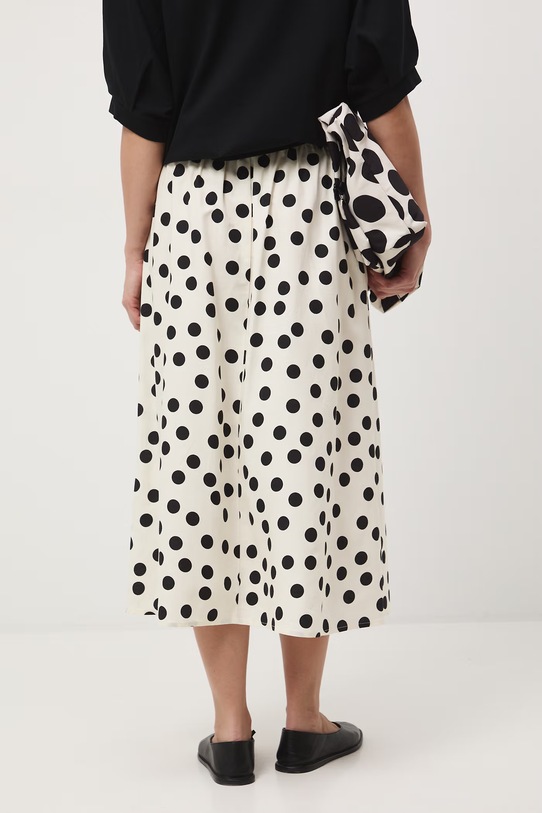 Oblečenie Sukňa áčkového strihu s prímesou ľanu s opaskom RS26-SDD072 béžová