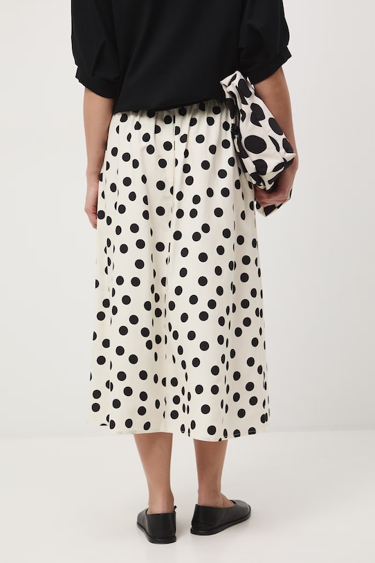 Odzież Medicine spódnica trapezowa z dodatkiem lnu RS26-SDD072 beżowy