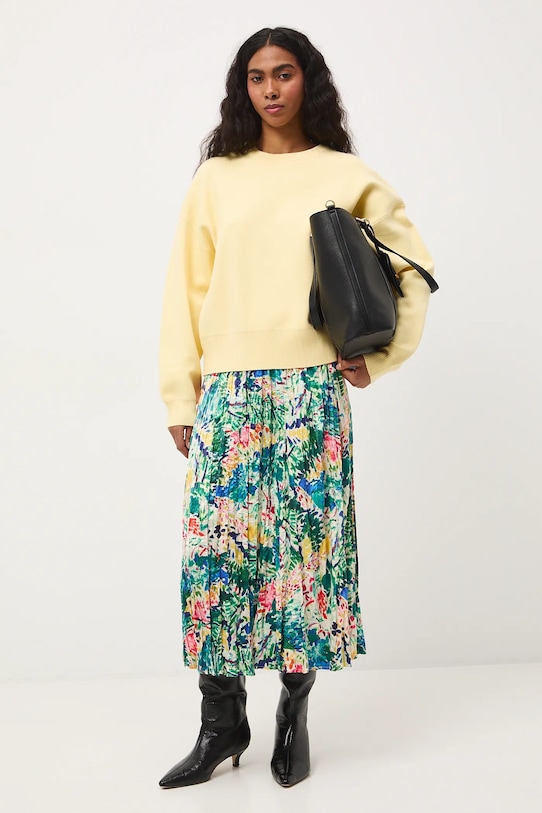 Spódnica damska maxi z kolekcji Eviva L'arte rozkloszowany multicolor RS26-SDD250