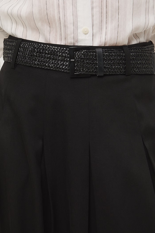 Medicine spódnica z rozcięciami czarny RS26-SDD501