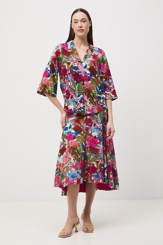 Odzież Medicine spódnica asymetryczna bawełniana RS26-SDD650 multicolor