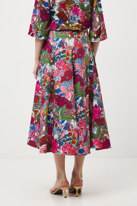 Medicine spódnica asymetryczna bawełniana multicolor RS26-SDD650