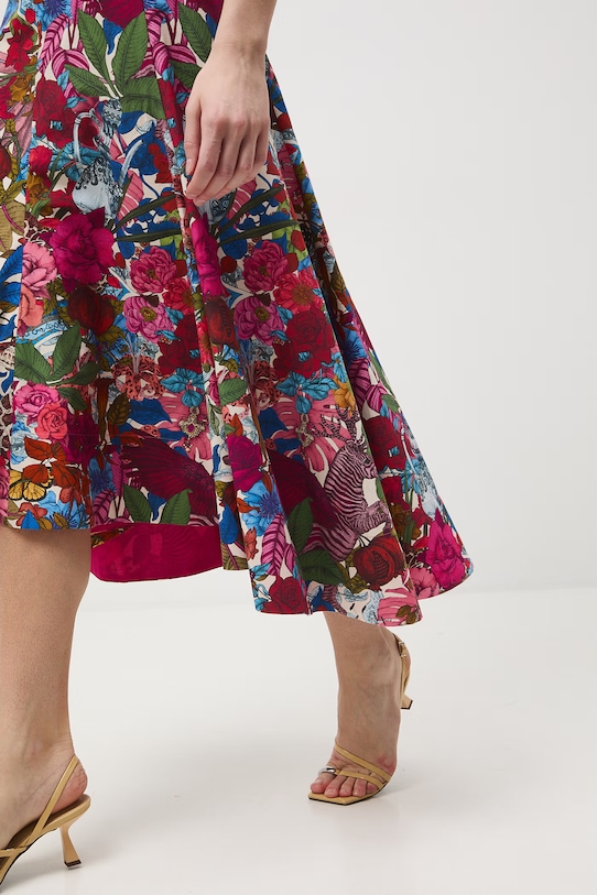 Medicine spódnica asymetryczna bawełniana RS26-SDD650 multicolor